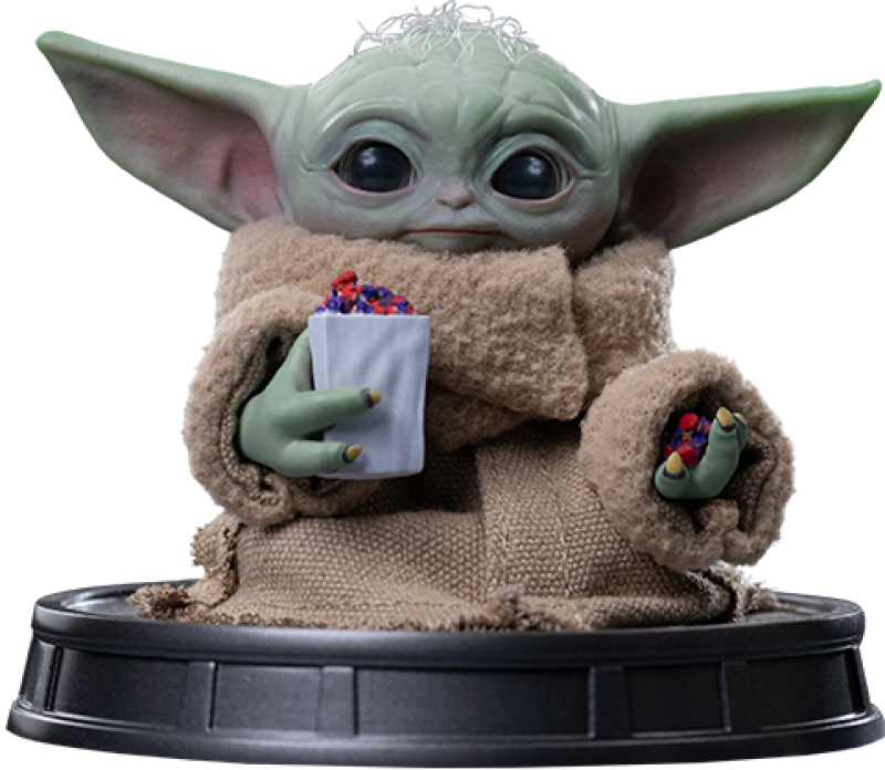 Grogu Popcorn Time Quarter Scale Statue by Iron Studios