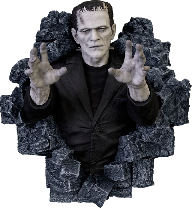 Frankenstein Wall Sculpture (Half-Scale Classic Horror Edition) Wall Decor by Hollywood Collectibles Group