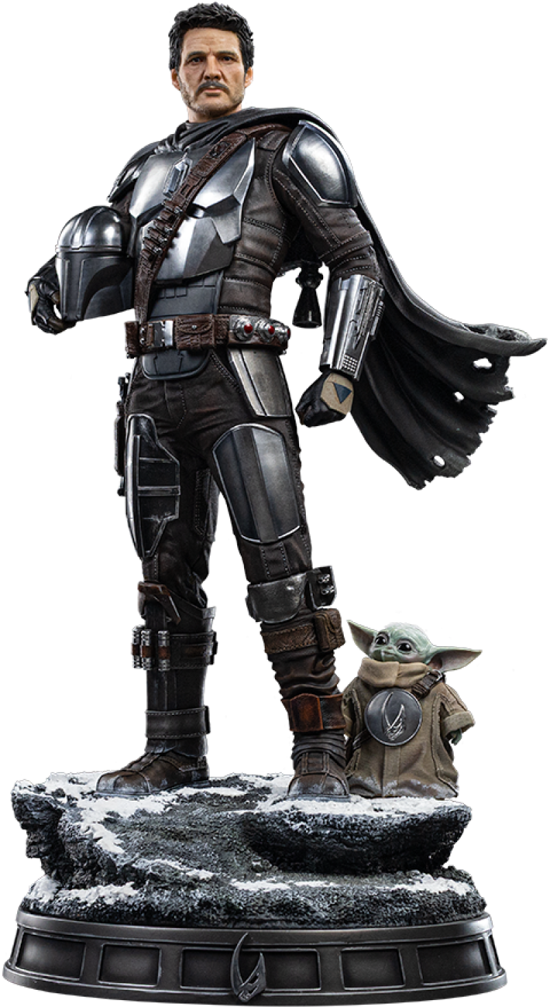 The Mandalorian and Grogu Quarter Scale Statue by Iron Studios