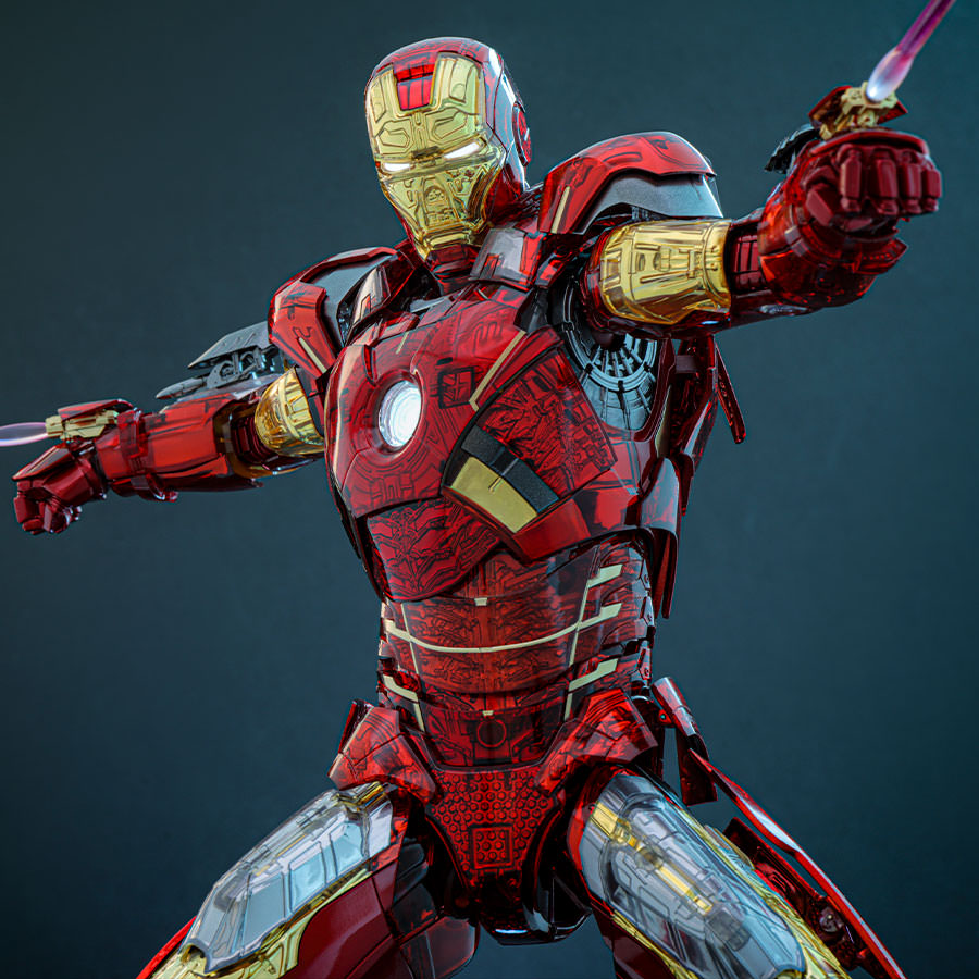 Iron Man Mark VII (Exo-Chrome Clear Version) Sixth Scale Figure by