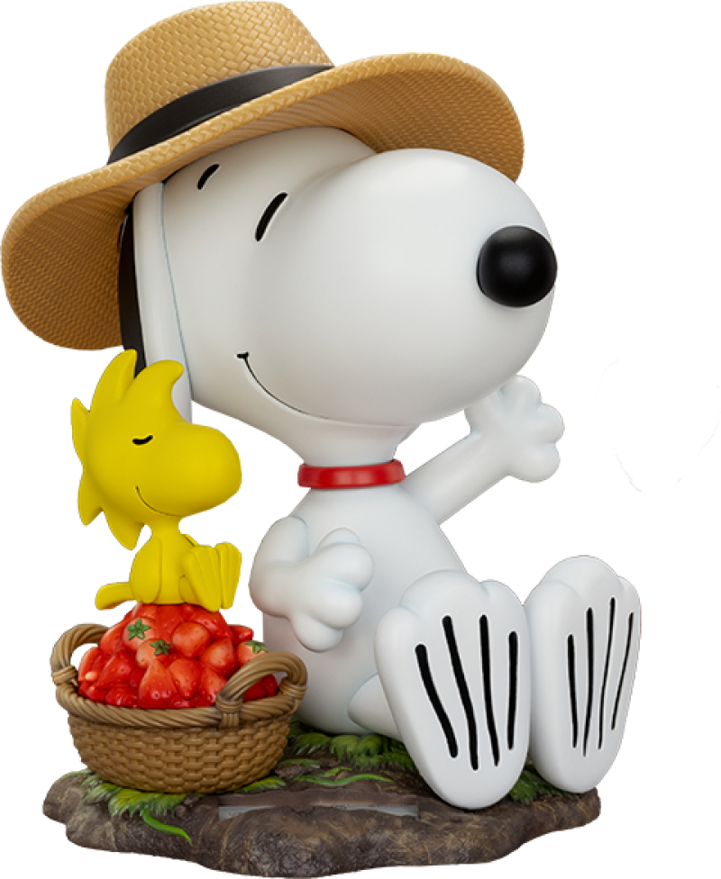 Strawberry Snoopy Statues by Beast Kingdom