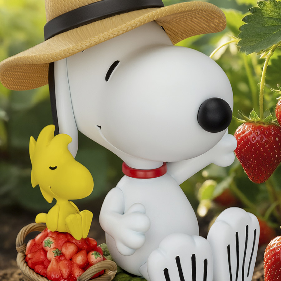 Strawberry Snoopy Statue by Beast Kingdom | Sideshow Collectibles