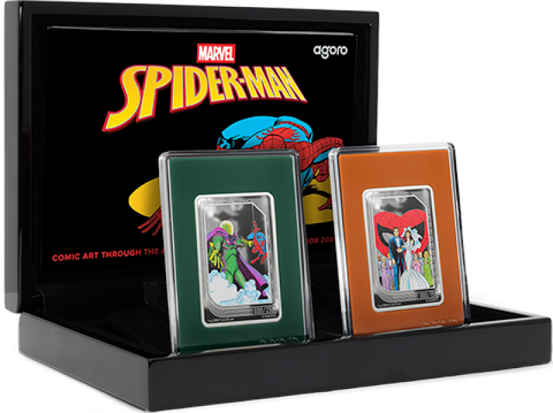 Collector Box – Spider-Man: Comic Art Through The Ages Silver Collectible by Agoro
