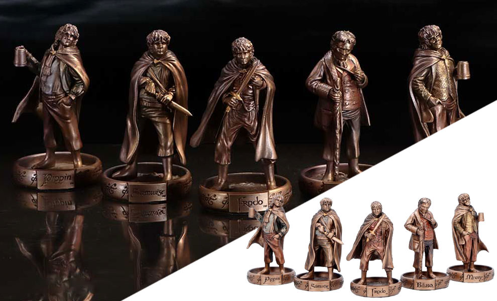 The Hobbits of the Shire Collectible Set by Nemesis Now
