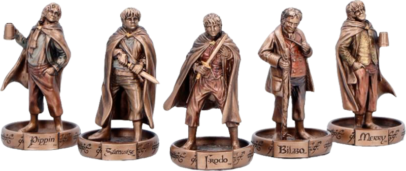 The Hobbits of the Shire Miniature by Nemesis Now