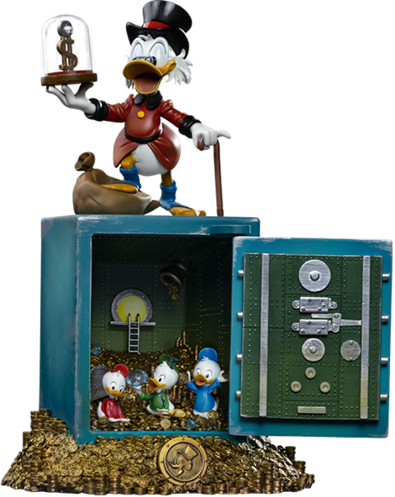 Uncle Scrooge McDuck and Nephews 1:10 Scale Statue by Iron Studios