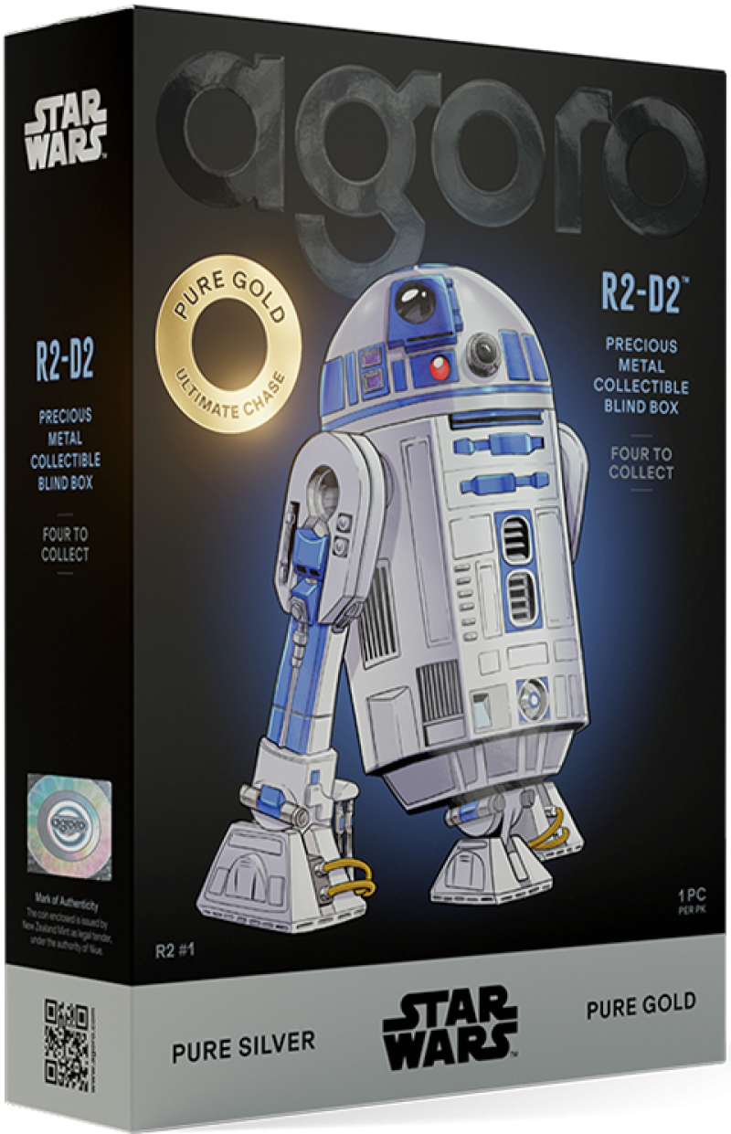R2-D2™ Blind Box Silver Collectible by Agoro