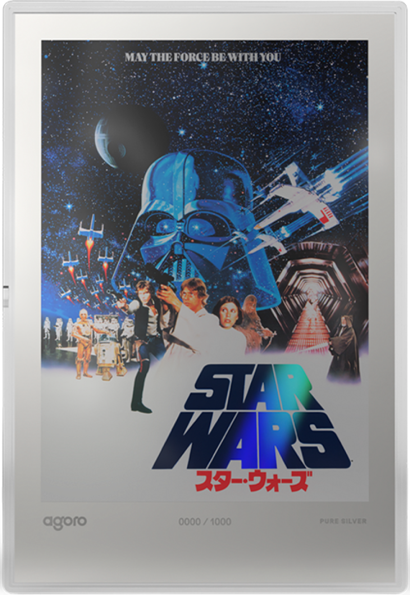 A New Hope™ Japanese Movie Poster Silver Collectible by Agoro