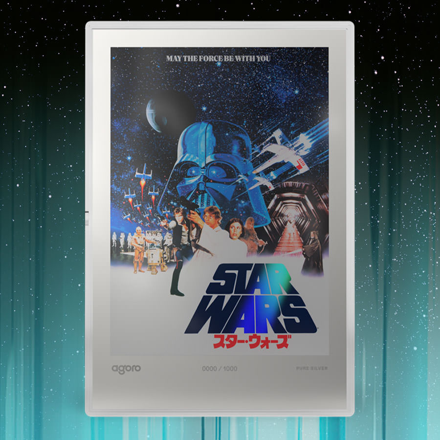 A New Hope™ Japanese Movie Poster Silver Collectible by Agoro