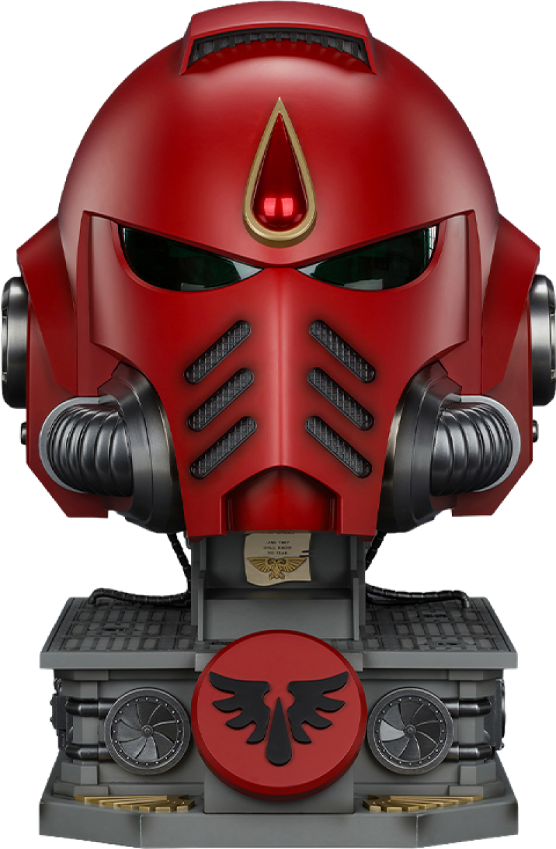 Blood Angels MkX Helmet & Display Stand Prop Replica by Joytoy