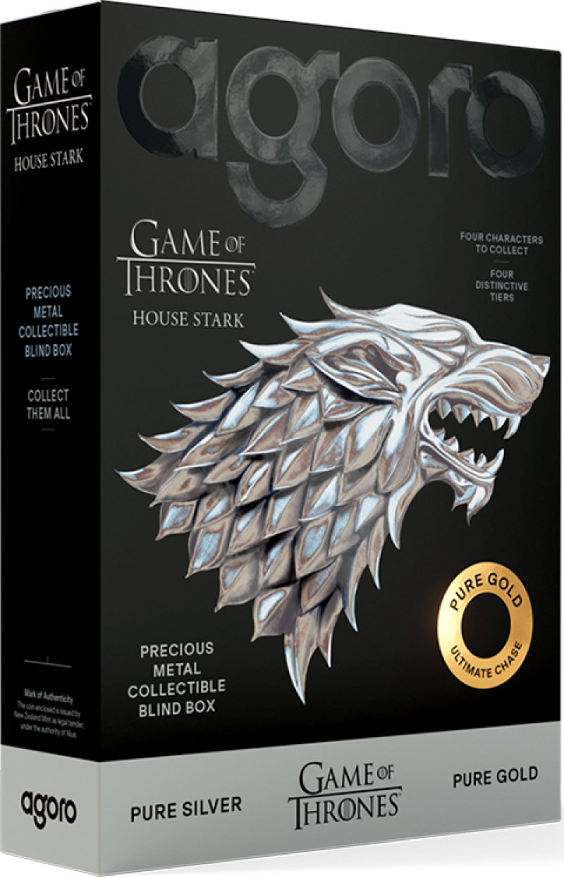 House Stark Blind Box Silver Collectible by Agoro
