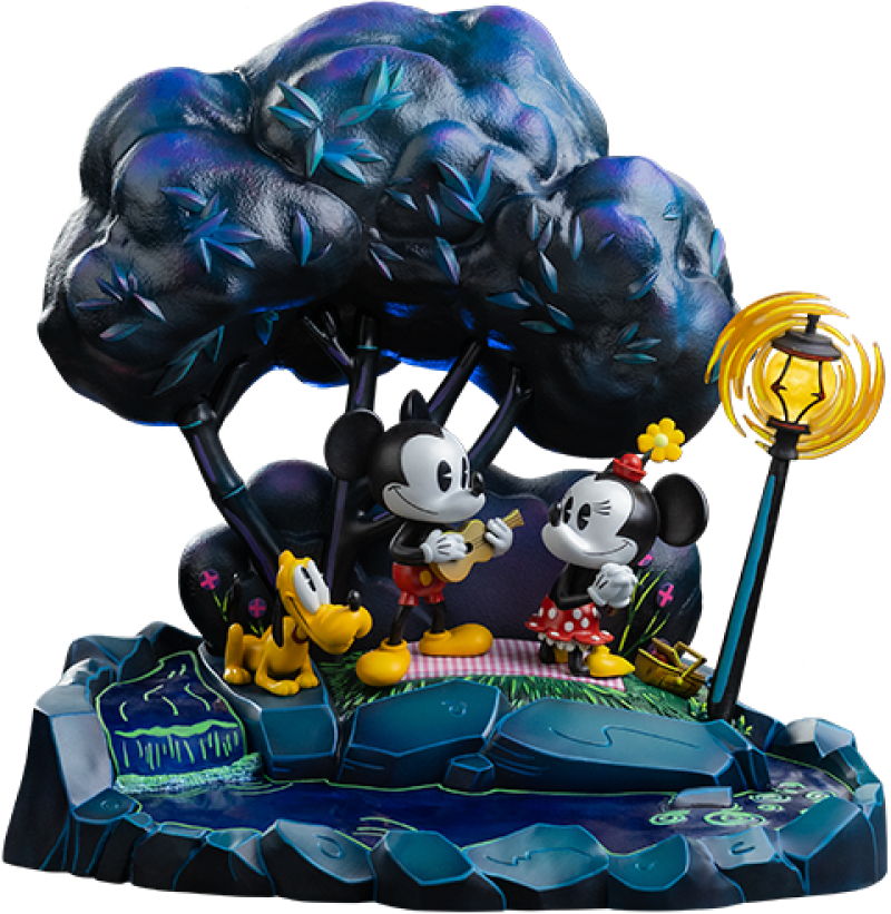 Mickey, Minnie, and Pluto’s Day at the Park Deluxe 1:10 Scale Statue by Iron Studios