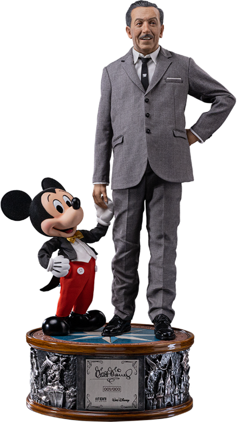 Walt Disney & Mickey Mouse Quarter Scale Statue by Iron Studios