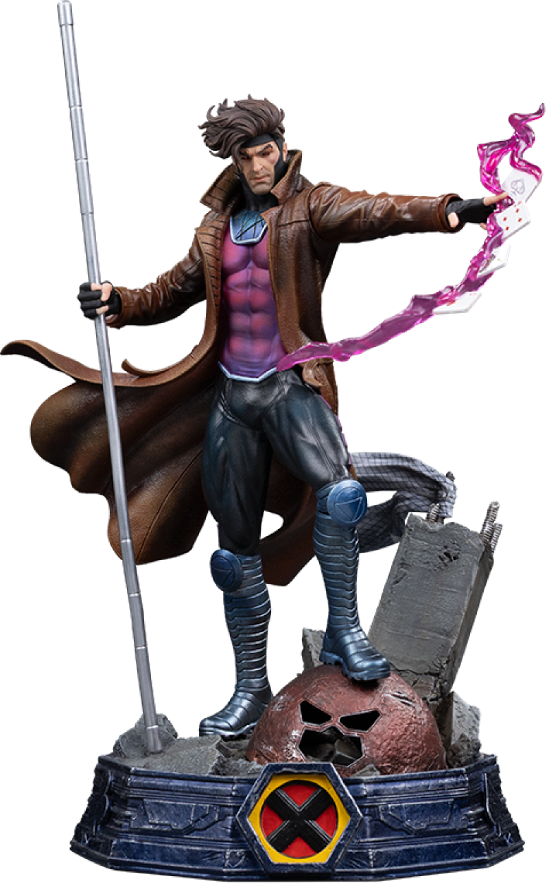 Gambit Unleashed 1:10 Scale Statue