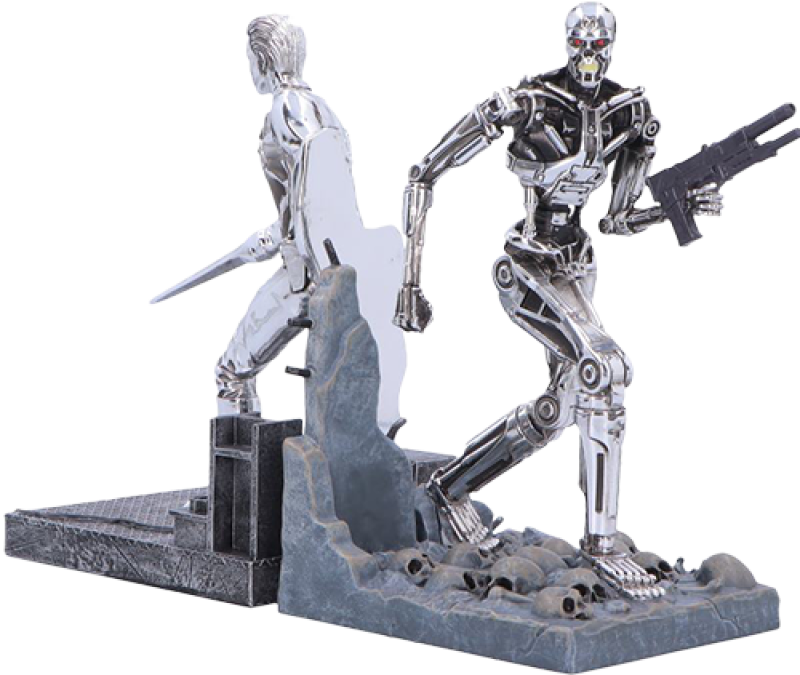T-1000 vs T-800 Bookends Office Supplies