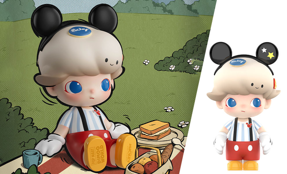 MEGA JUST DIMOO 400% Mickey Mouse Collectible Figure by Pop Mart